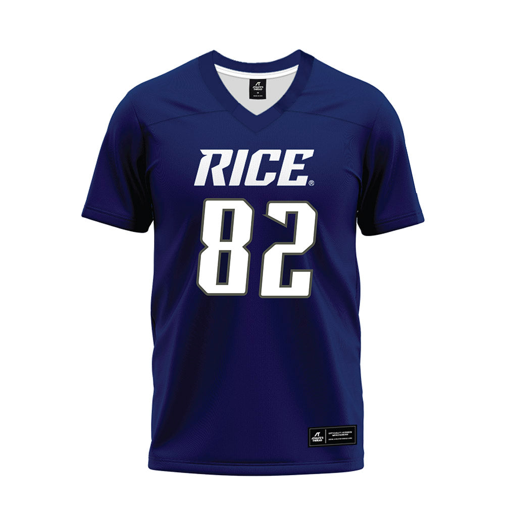 Rice - NCAA Football : Colton Cole - Navy Blue Premium Football Jersey-0