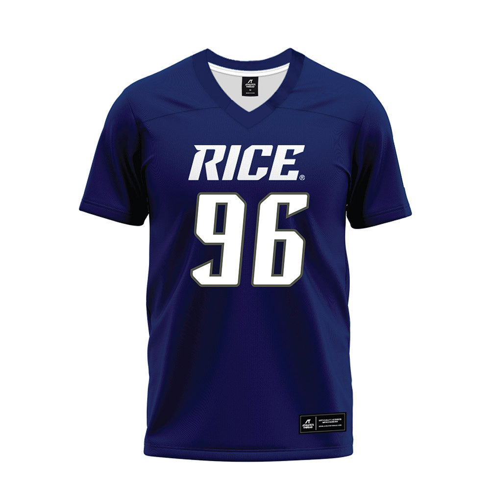 Rice - NCAA Football : Dillan Botts - Navy Blue Premium Football Jersey-0