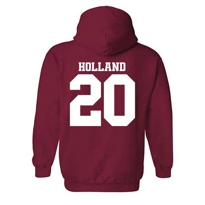 Arkansas - NCAA Baseball : Max Holland - Classic Shersey Hooded Sweatshirt-1