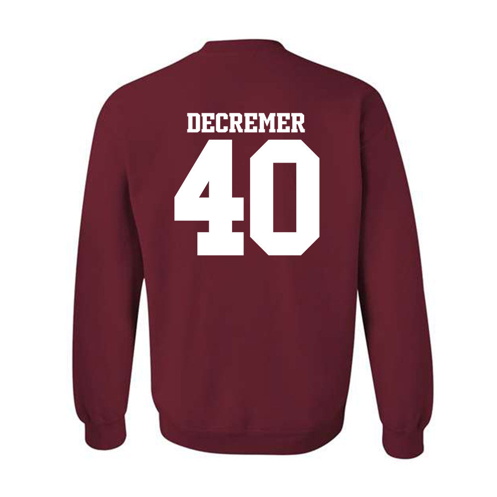 Arkansas - NCAA Baseball : James DeCremer - Classic Shersey Crewneck Sweatshirt-1