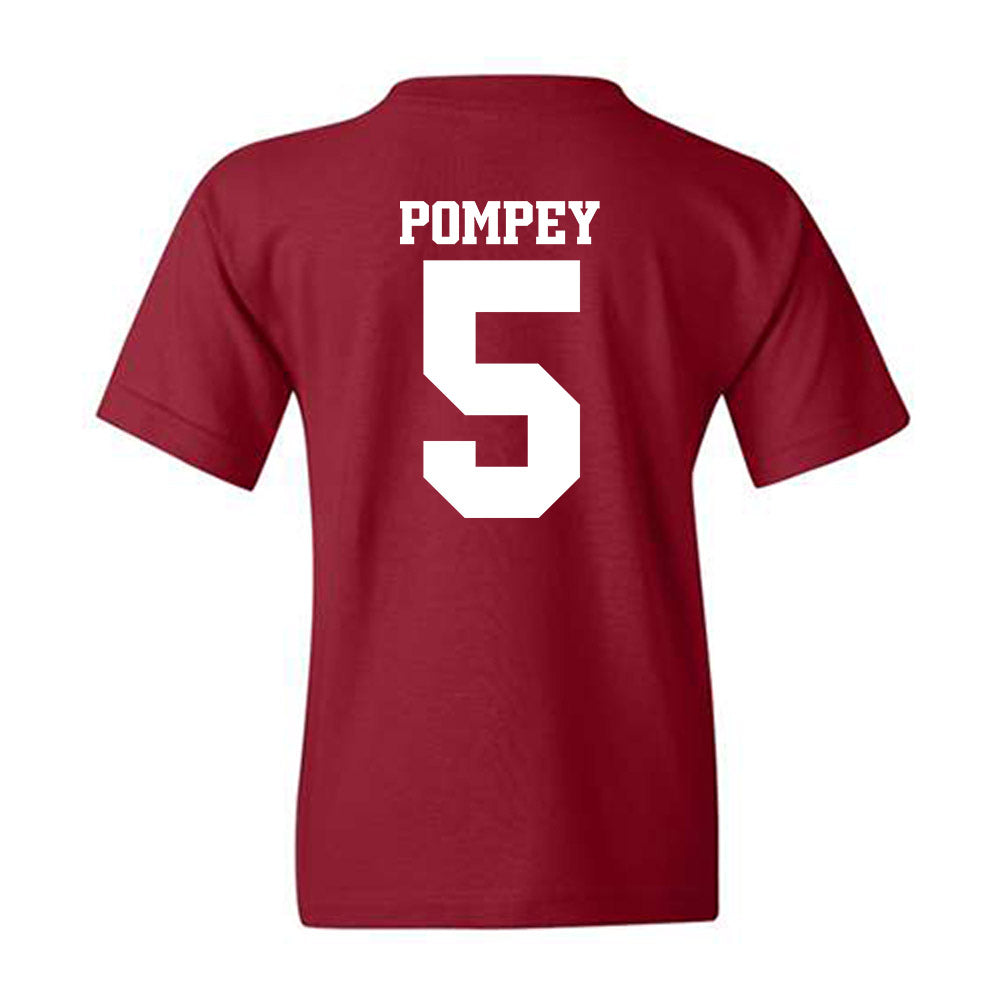 Arkansas - NCAA Baseball : TJ Pompey - Classic Shersey Youth T-Shirt-1