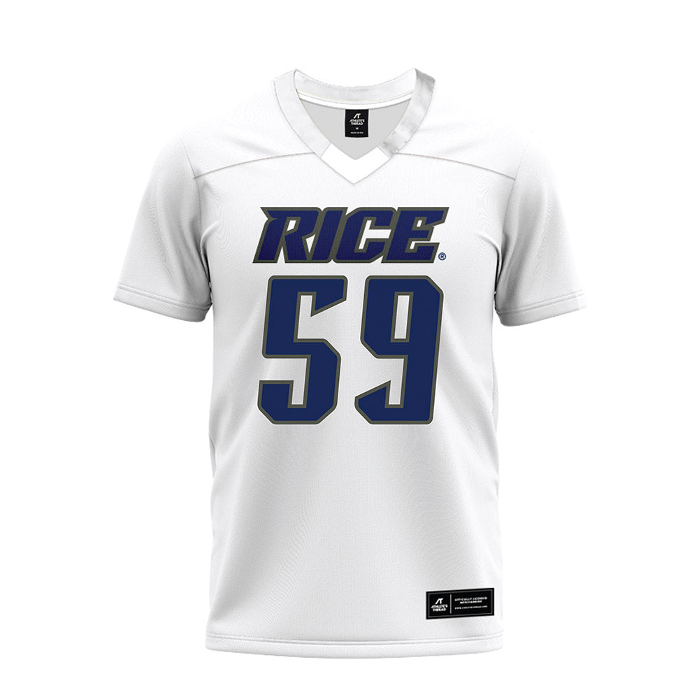 Rice - NCAA Football : Colter Alberding - Premium Football Jersey-0