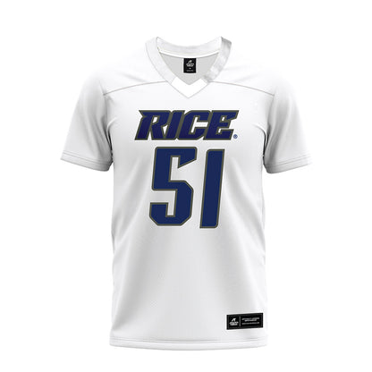 Rice - NCAA Football : Phoenix Derichsweiler - Premium Football Jersey-0