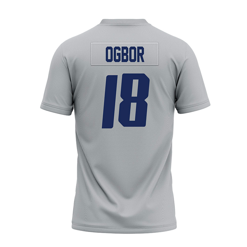 Rice - NCAA Football : Ahran Ogbor - Mid Grey Premium Football Jersey-1