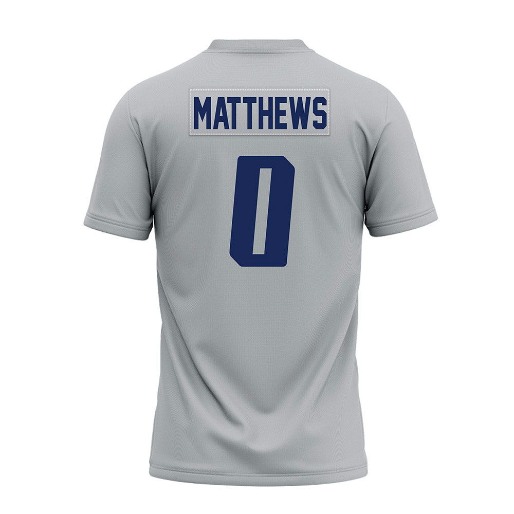 Rice - NCAA Football : Payton Matthews - Mid Grey Premium Football Jersey-1