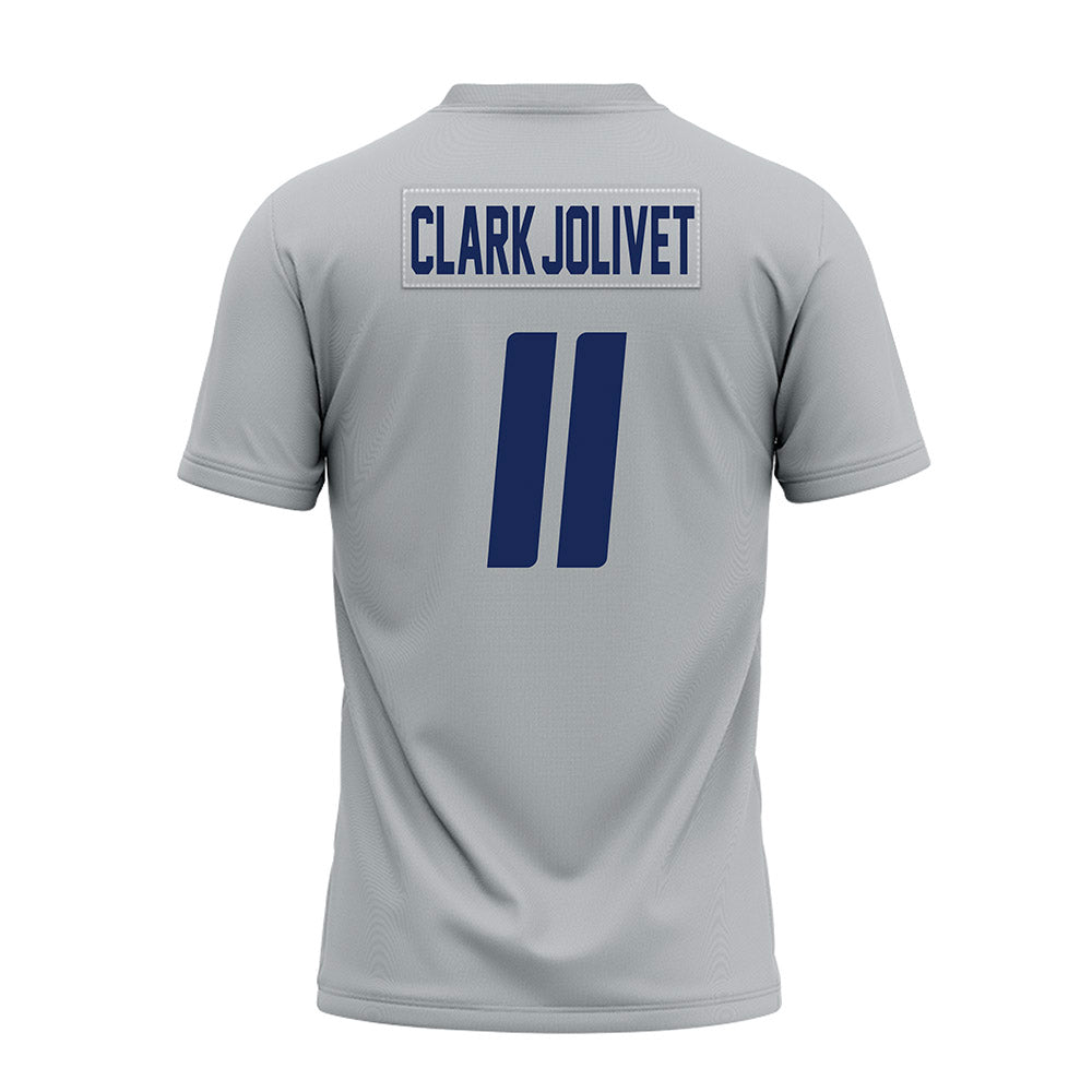 Rice - NCAA Football : Christopher Clark-Jolivet - Mid Grey Premium Football Jersey-1