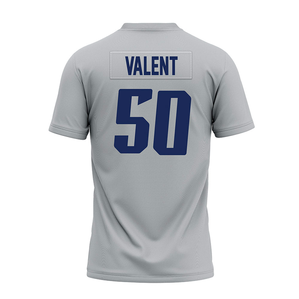 Rice - NCAA Football : Patrick Valent - Mid Grey Premium Football Jersey-1