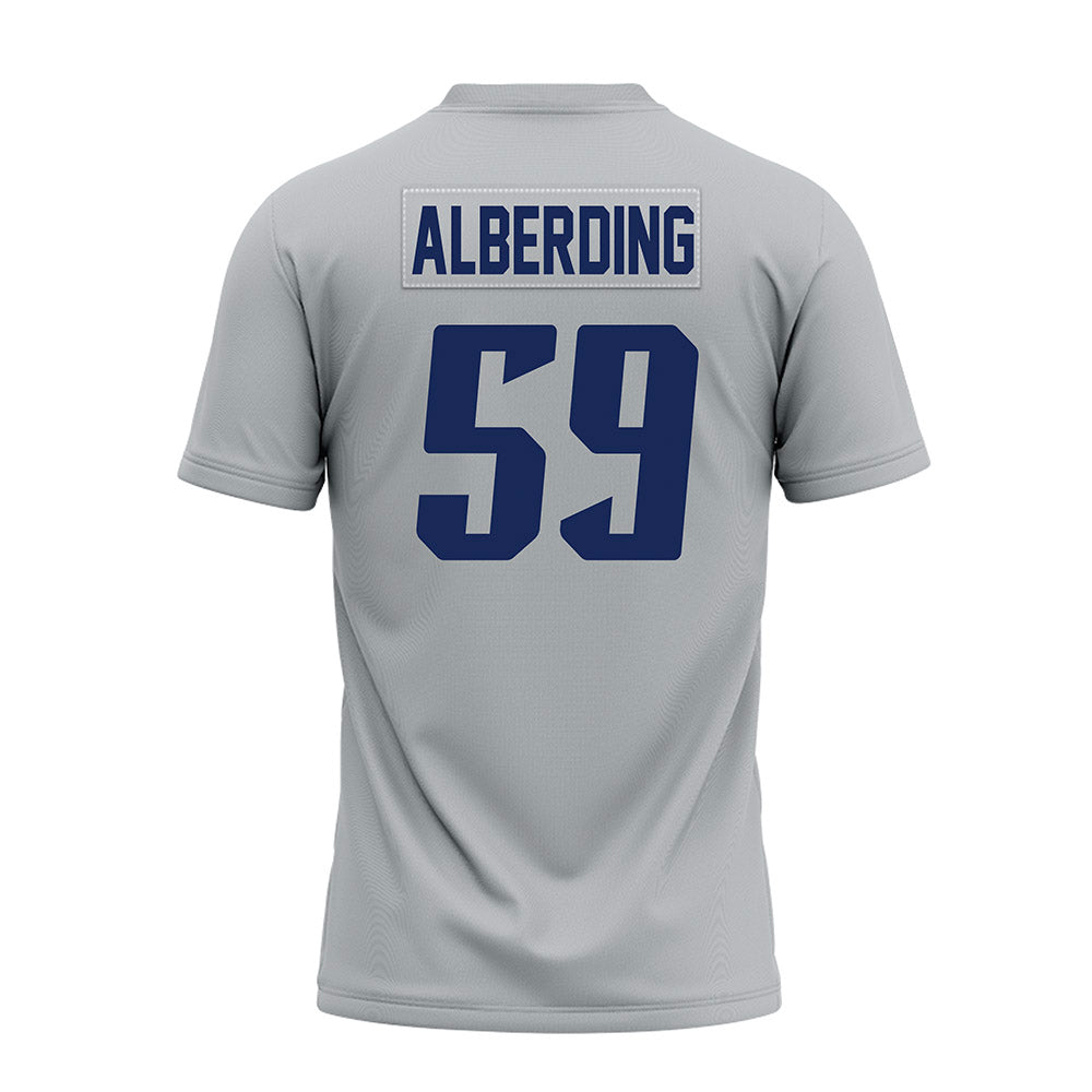 Rice - NCAA Football : Colter Alberding - Mid Grey Premium Football Jersey-1