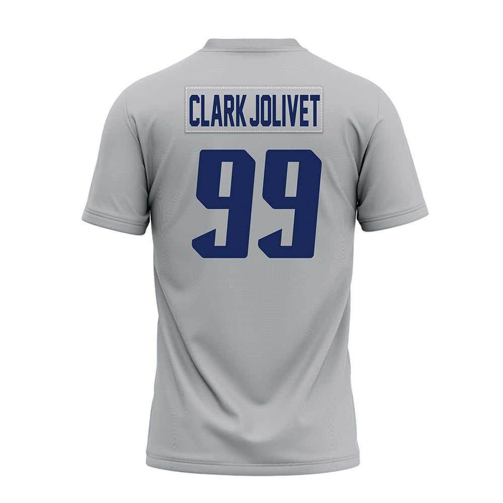 Rice - NCAA Football : Christopher Clark-Jolivet - Mid Grey Premium Football Jersey-1