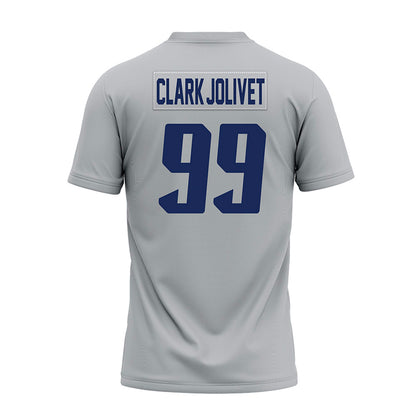 Rice - NCAA Football : Christopher Clark-Jolivet - Mid Grey Premium Football Jersey-1