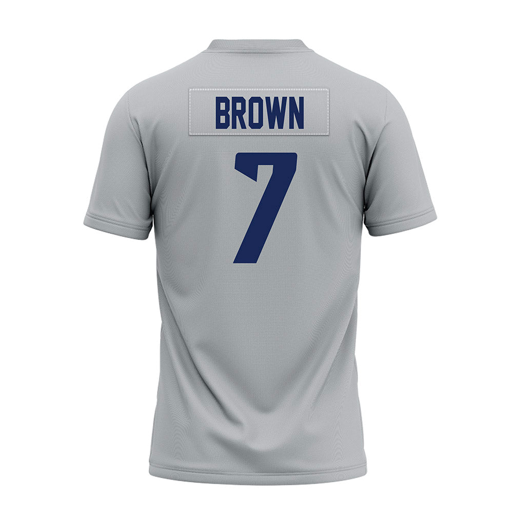 Rice - NCAA Football : Angelo "AJ" Brown - Mid Grey Premium Football Jersey-1