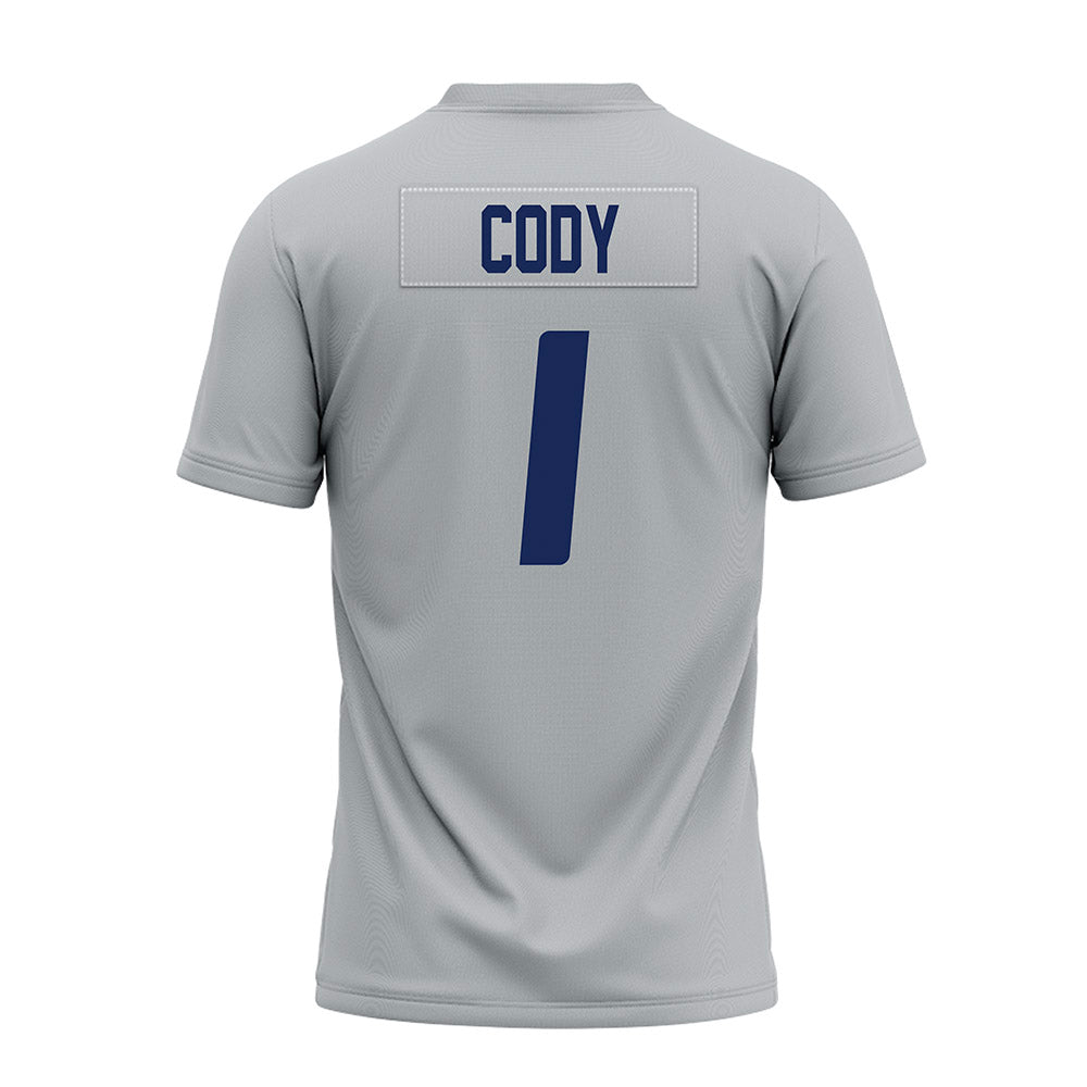 Rice - NCAA Football : Zach Cody - Mid Grey Premium Football Jersey-1