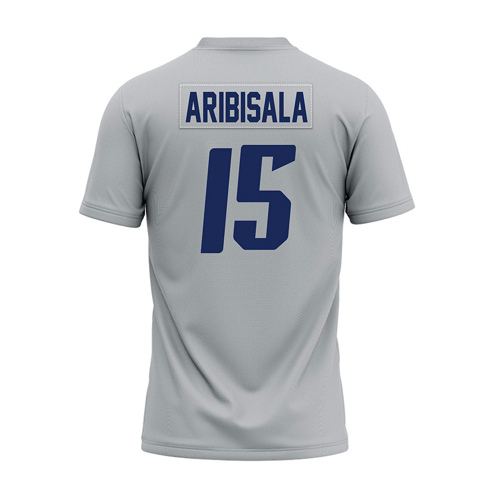 Rice - NCAA Football : Oluwatobi Aribisala - Mid Grey Premium Football Jersey-1