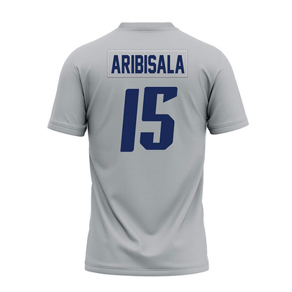 Rice - NCAA Football : Matthew Aribisala - Mid Grey Premium Football Jersey-1