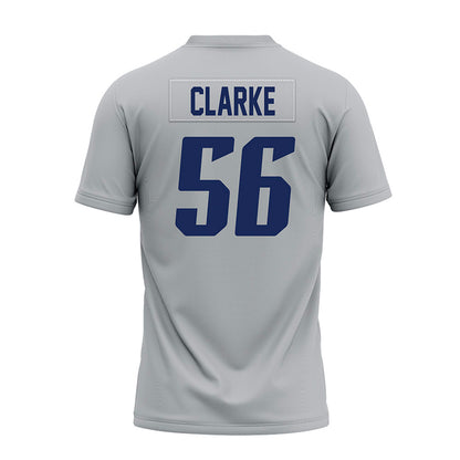 Rice - NCAA Football : Seth Clarke - Mid Grey Premium Football Jersey-1