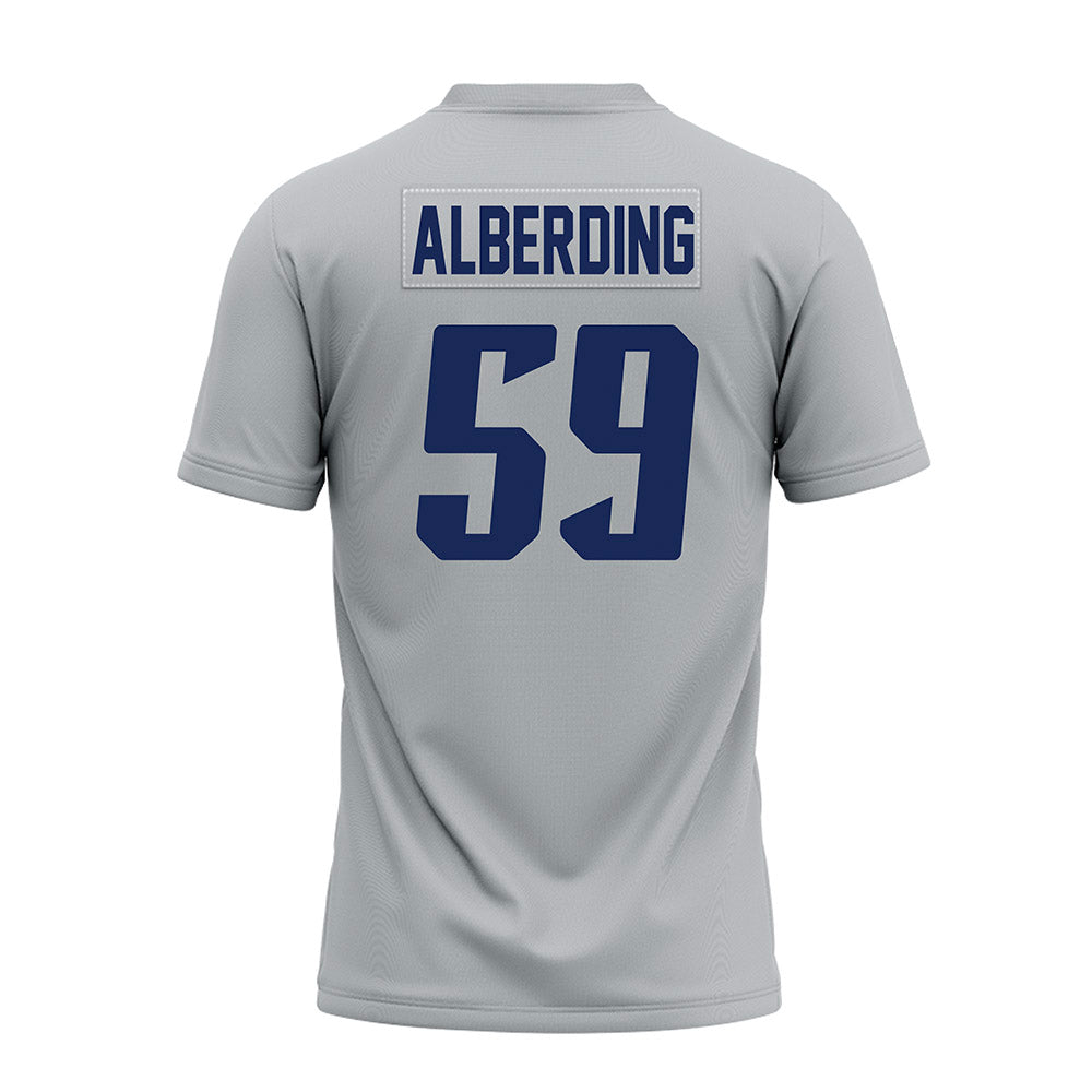 Rice - NCAA Football : Colter Alberding - Mid Grey Premium Football Jersey-1