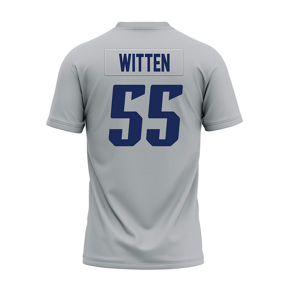 Rice - NCAA Football : CJ Witten - Mid Grey Premium Football Jersey-1