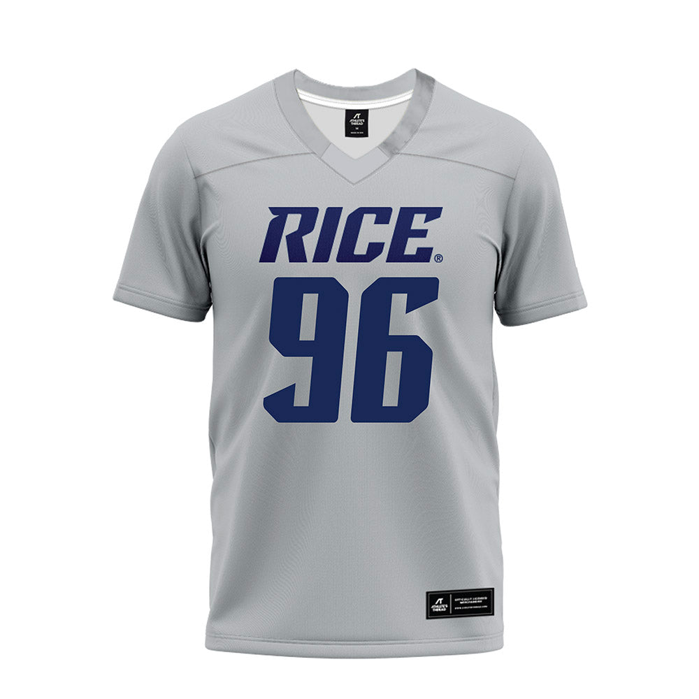 Rice - NCAA Football : Dillan Botts - Mid Grey Premium Football Jersey-0