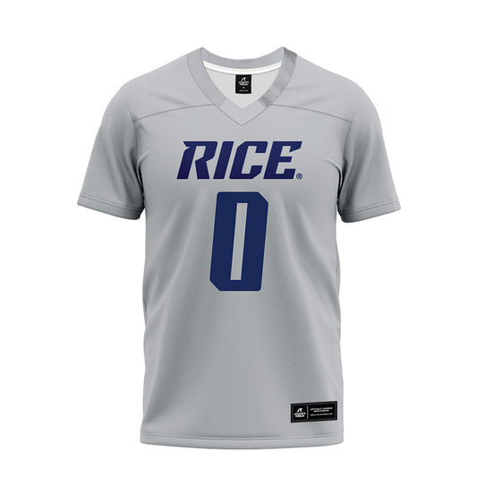 Rice - NCAA Football : Payton Matthews - Mid Grey Premium Football Jersey-0
