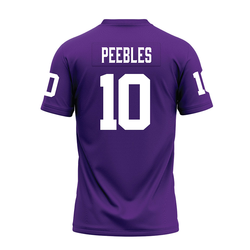 Furman - NCAA Football : Braylon Peebles - Premium Football Jersey-1