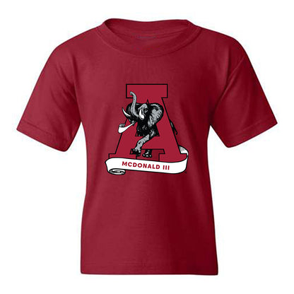 Alabama - NCAA Football : Chuck McDonald III - Youth T-Shirt-1