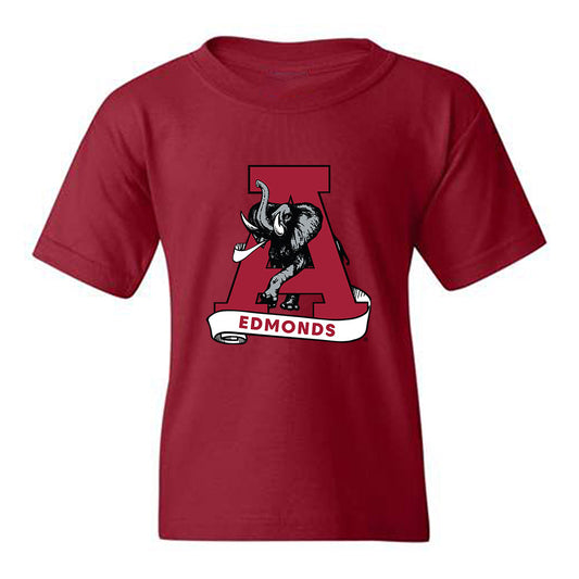 Alabama - NCAA Football : Jorden Edmonds - Youth T-Shirt-0