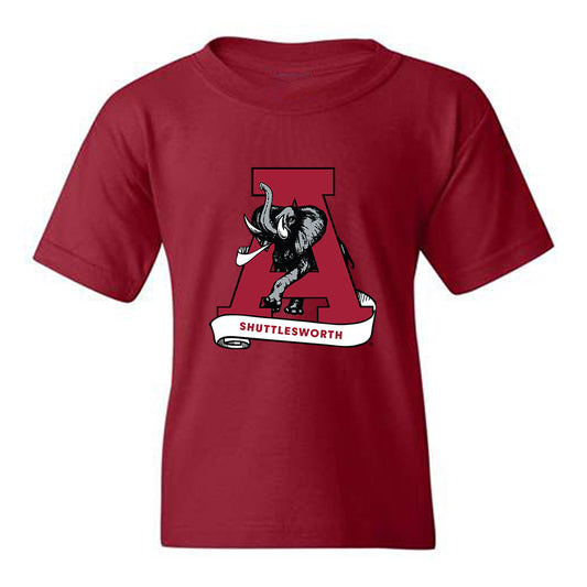 Alabama - NCAA Football : Jaxon Shuttlesworth - Youth T-Shirt-0