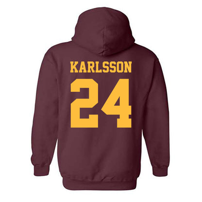 UMN Duluth - NCAA Women's Ice Hockey : Ida Karlsson - Classic Shersey Hooded Sweatshirt-1