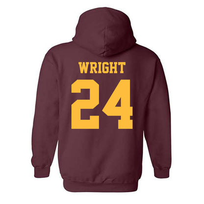 UMN Duluth - NCAA Football : Isaiah Wright - Classic Shersey Hooded Sweatshirt-1