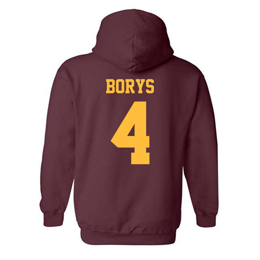 UMN Duluth - NCAA Women's Volleyball : Grace Borys - Classic Shersey Hooded Sweatshirt-1