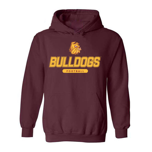 UMN Duluth - NCAA Football : Austin Rideout - Classic Shersey Hooded Sweatshirt-0