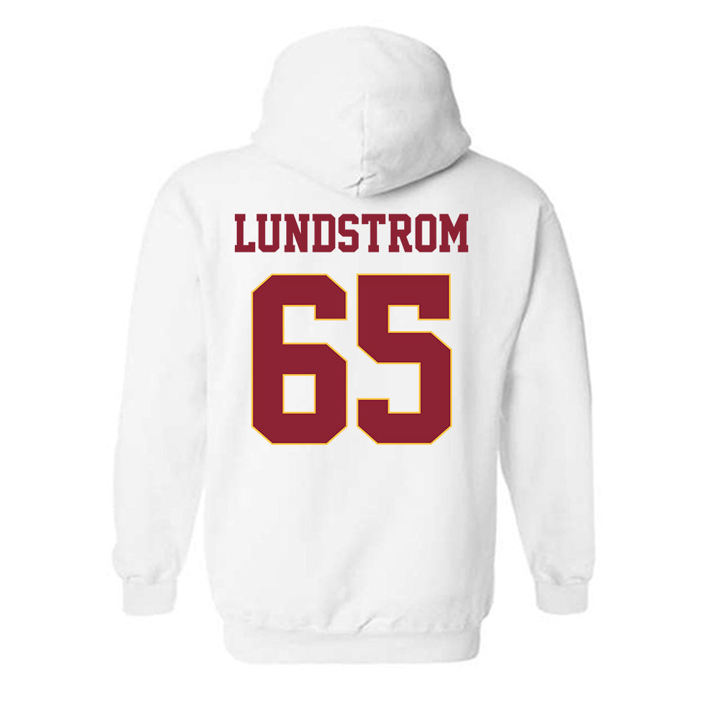 UMN Duluth - NCAA Football : David Lundstrom - Classic Shersey Hooded Sweatshirt-1
