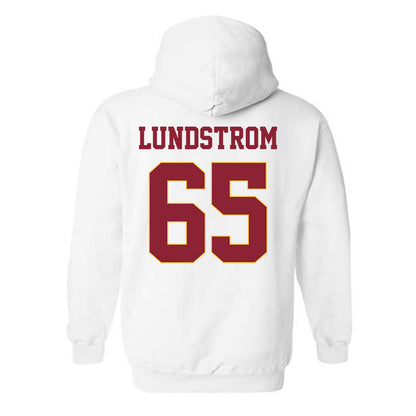 UMN Duluth - NCAA Football : David Lundstrom - Classic Shersey Hooded Sweatshirt-1