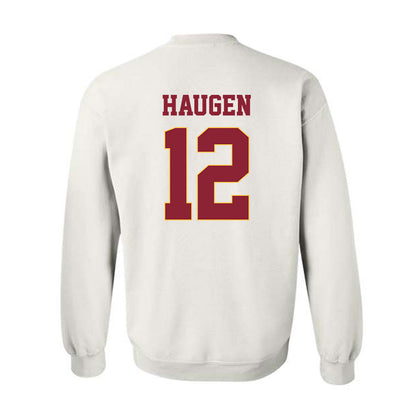 UMN Duluth - NCAA Football : Baamlak Haugen - Classic Shersey Crewneck Sweatshirt-1