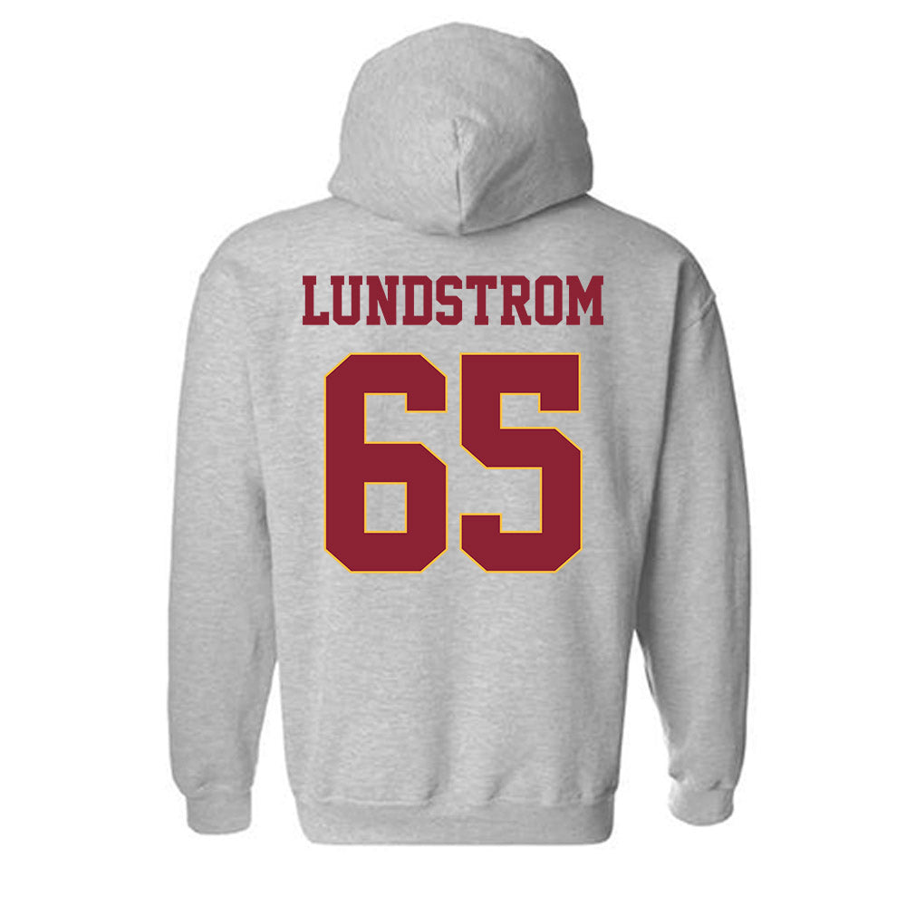 UMN Duluth - NCAA Football : David Lundstrom - Classic Shersey Hooded Sweatshirt-1