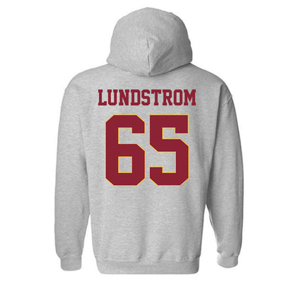 UMN Duluth - NCAA Football : David Lundstrom - Classic Shersey Hooded Sweatshirt-1