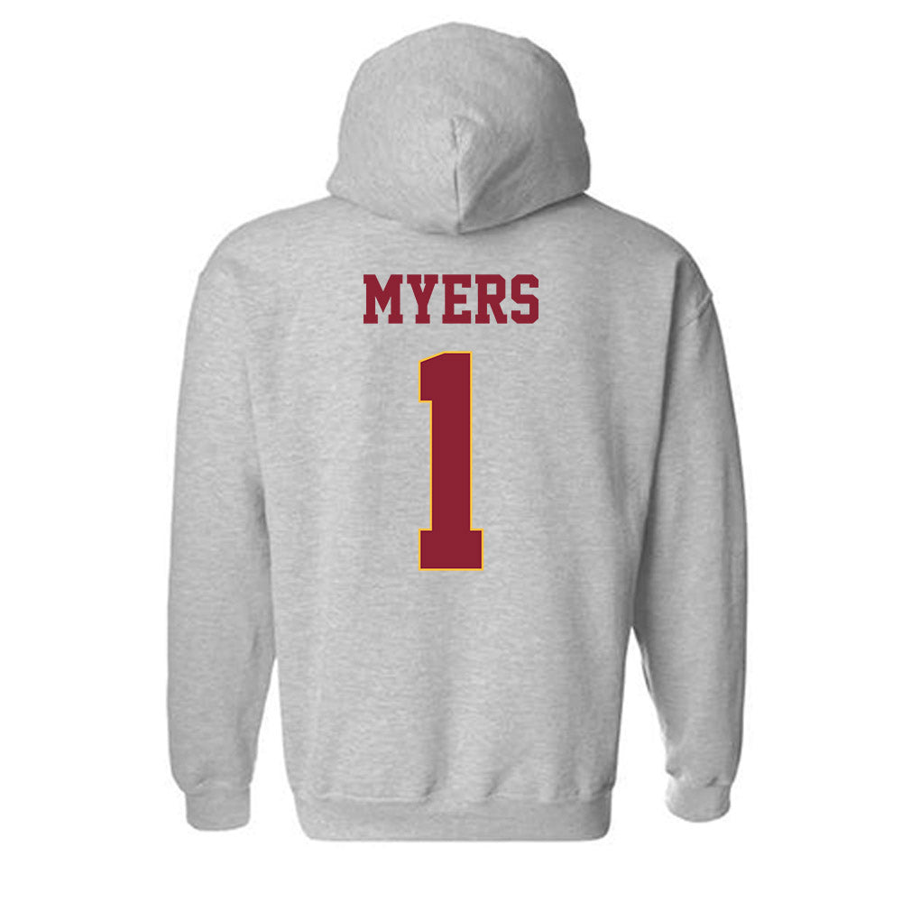 UMN Duluth - NCAA Baseball : Logan Myers - Classic Shersey Hooded Sweatshirt-1