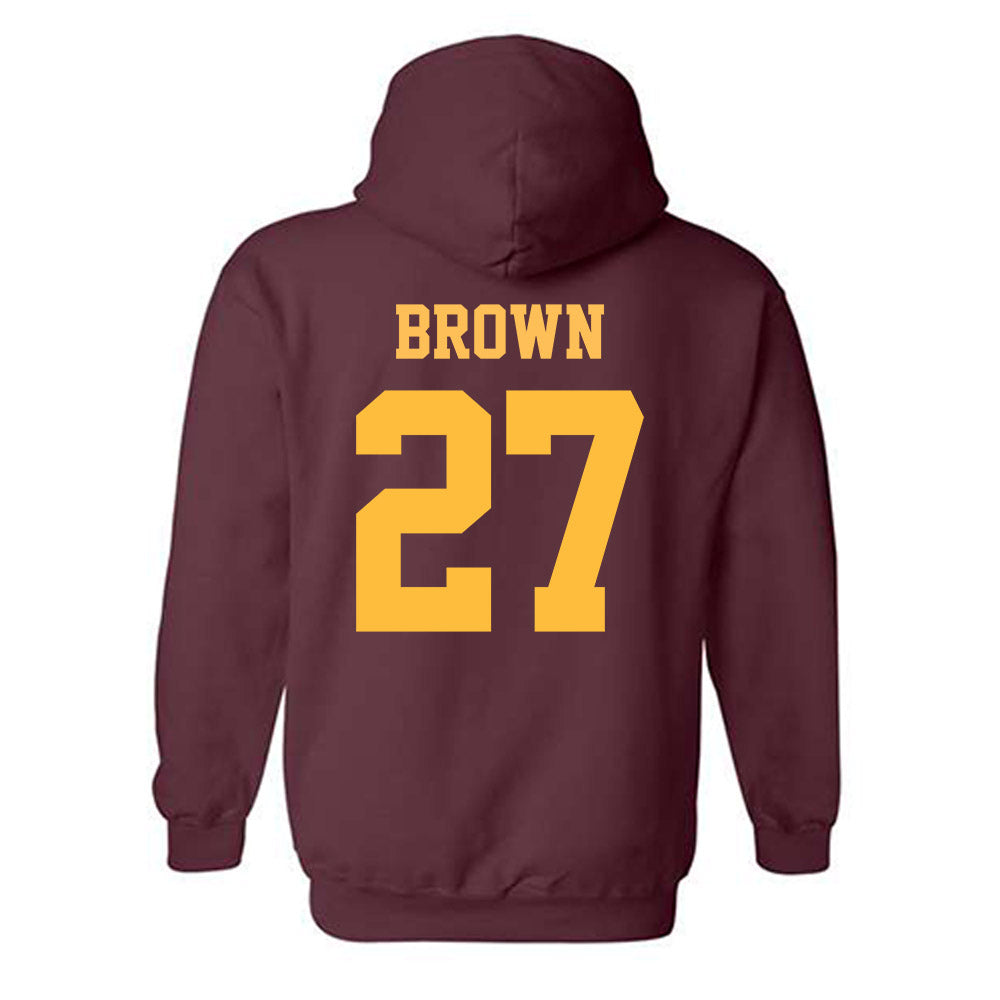 UMN Duluth - NCAA Baseball : Zak Brown - Classic Shersey Hooded Sweatshirt-1