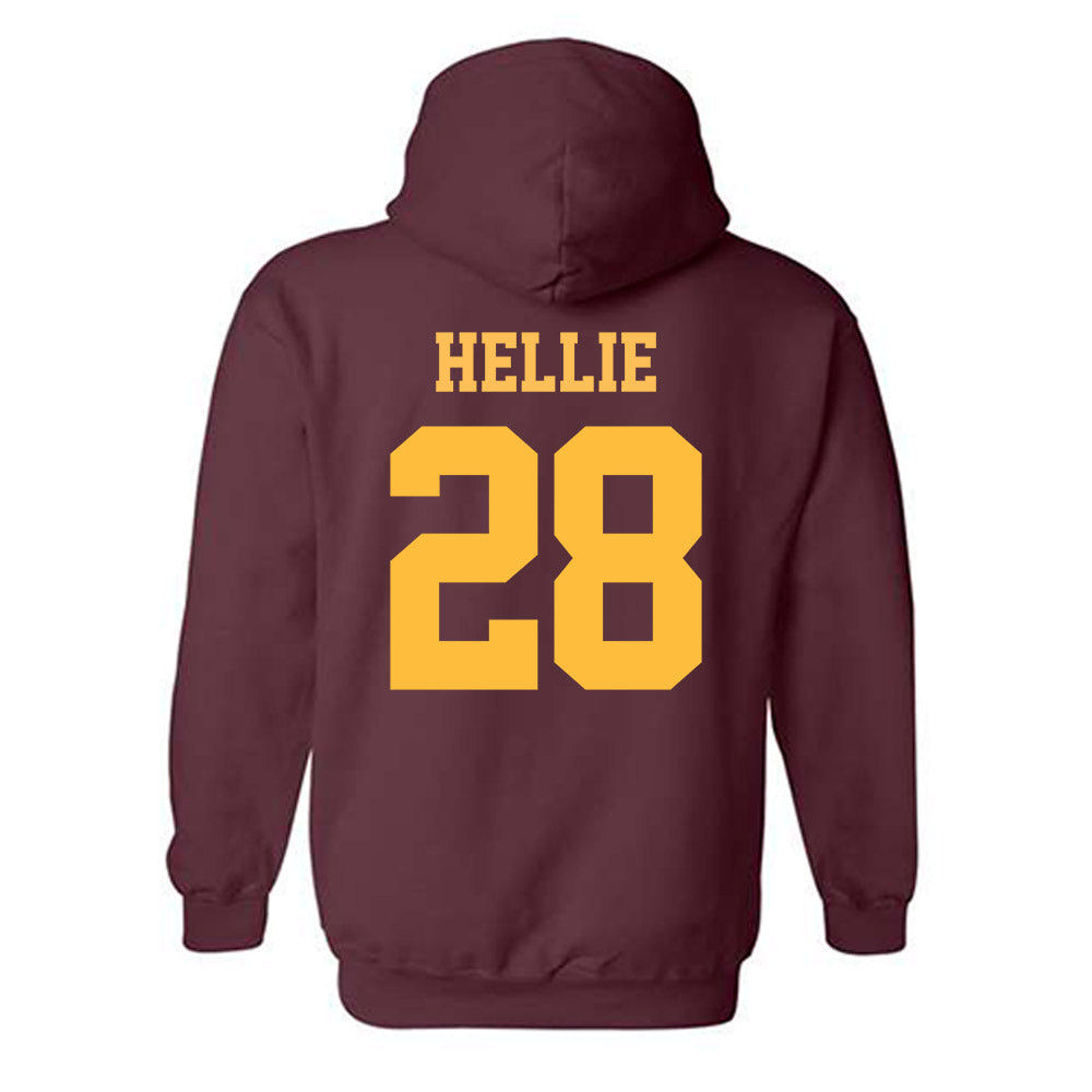 UMN Duluth - NCAA Men's Ice Hockey : Bennett Hellie - Classic Shersey Hooded Sweatshirt-1