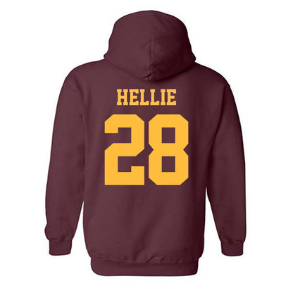 UMN Duluth - NCAA Men's Ice Hockey : Bennett Hellie - Classic Shersey Hooded Sweatshirt-1