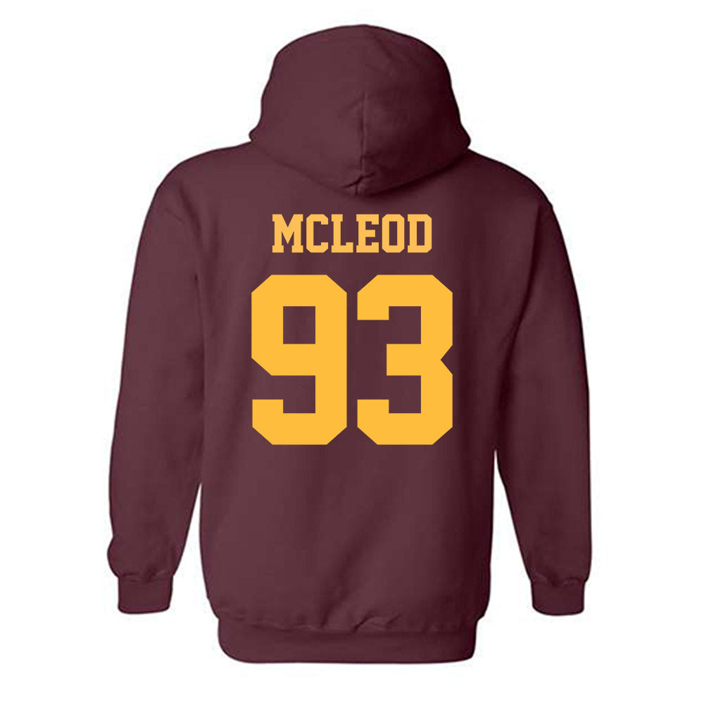 UMN Duluth - NCAA Football : Brysen Mcleod - Classic Shersey Hooded Sweatshirt-1