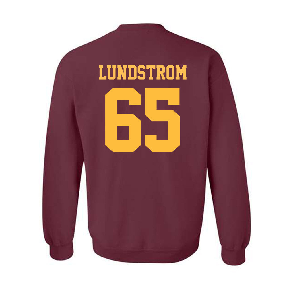 UMN Duluth - NCAA Football : David Lundstrom - Classic Shersey Crewneck Sweatshirt-1