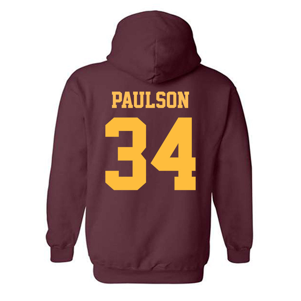 UMN Duluth - NCAA Men's Basketball : Noah Paulson - Classic Shersey Hooded Sweatshirt-1