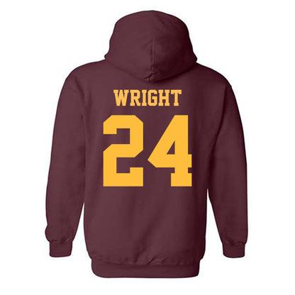 UMN Duluth - NCAA Football : Isaiah Wright - Classic Shersey Hooded Sweatshirt-1