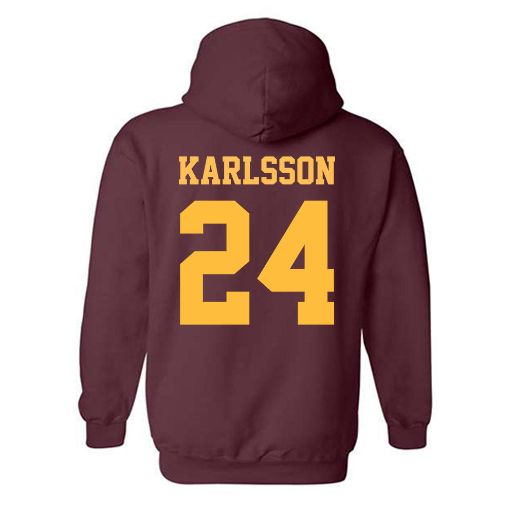 UMN Duluth - NCAA Women's Ice Hockey : Ida Karlsson - Classic Shersey Hooded Sweatshirt-1