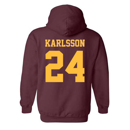 UMN Duluth - NCAA Women's Ice Hockey : Ida Karlsson - Classic Shersey Hooded Sweatshirt-1