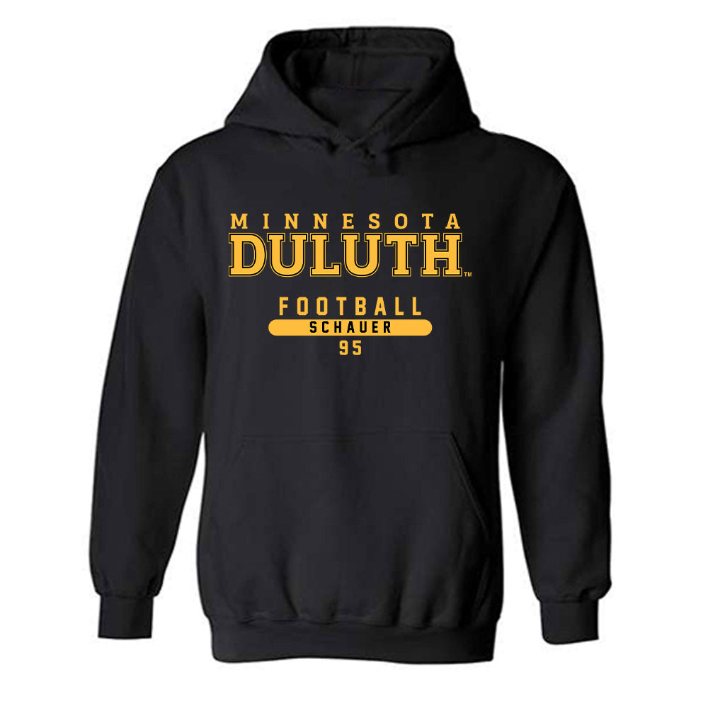 UMN Duluth - NCAA Football : Brady Schauer - Classic Shersey Hooded Sweatshirt-0