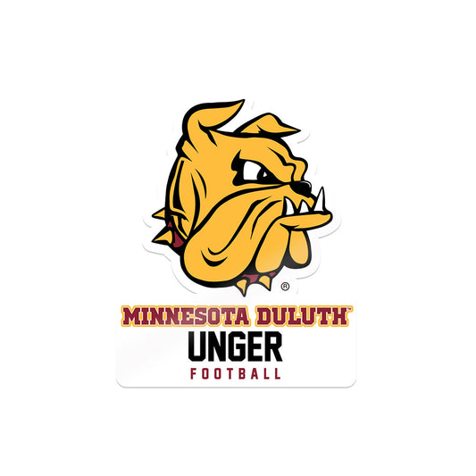 UMN Duluth - NCAA Football : Brock Unger - Sticker-0