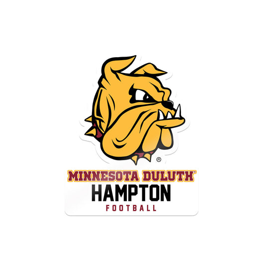 UMN Duluth - NCAA Football : Isaiah Hampton - Sticker-0