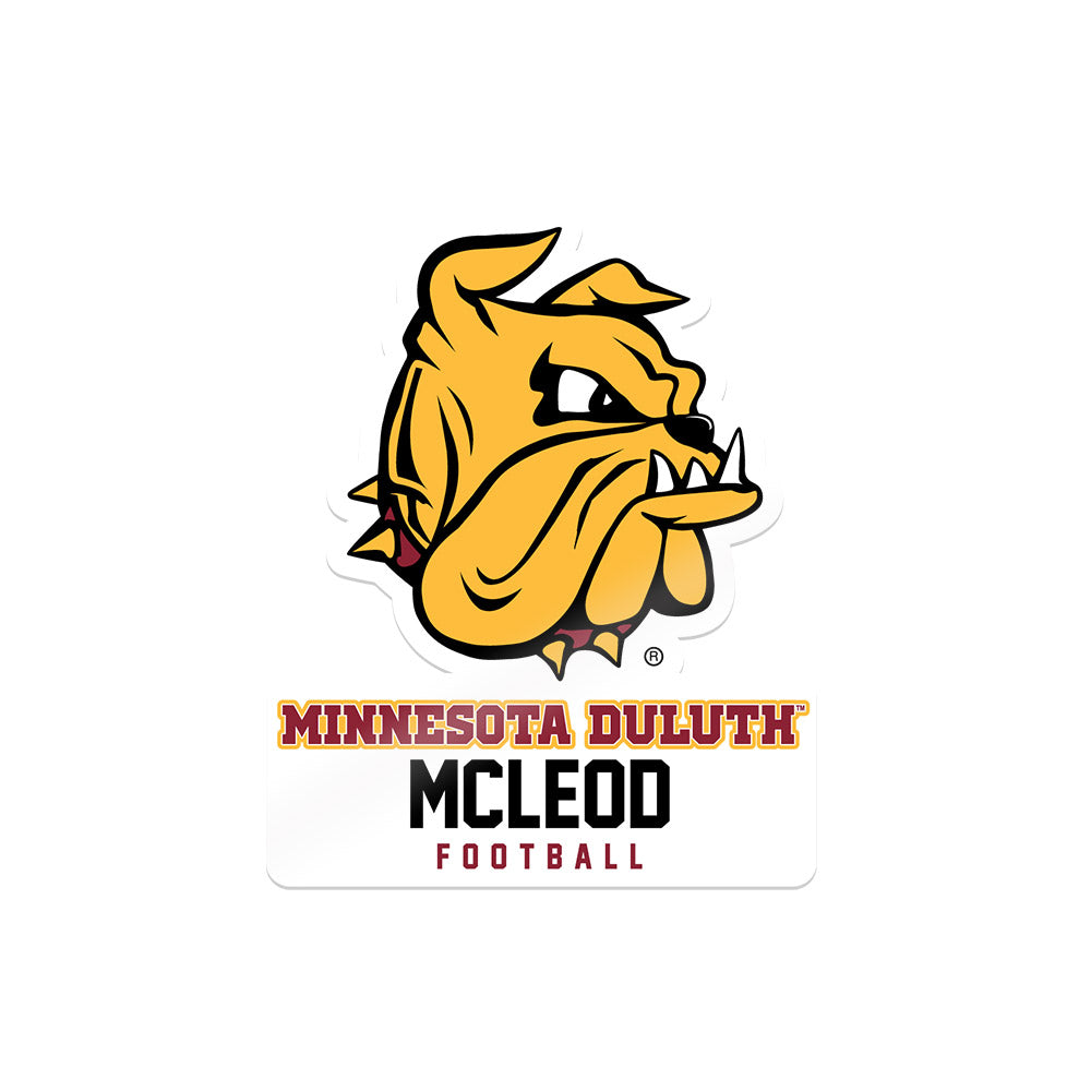UMN Duluth - NCAA Football : Brysen Mcleod - Sticker-0